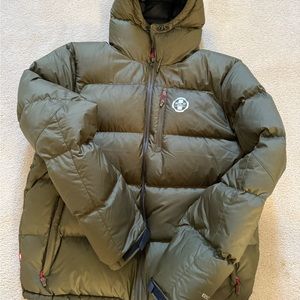 Men’s Polo Sport Puffer Coat Olive Green Size Large Good Condition